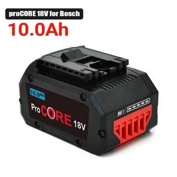 100% Naujas Pro core 18V 10.0 Ah Ličio-Jonų Baterija GBA18V80 už Bosch 18 V MAX Bevieliuose Elektros Įrankis, Grąžtai, Nemokamas Pristatymas