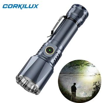 CORKILUX CX2 21700 EDC Žibintuvėlis Itin Galingas Taktinis LED Žibintuvėlis C Tipo USB Įkrovimo savigynos Medžioklės Lemputė, Prožektorius