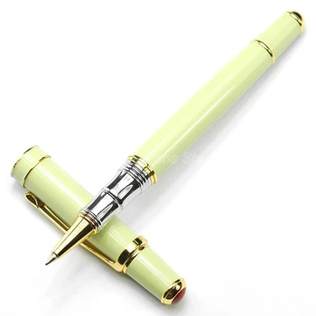 Kunigaikščio Balta ir Aukso Metalo Roller Ball Pen Profesinės Rašymo Rašikliu DRP013