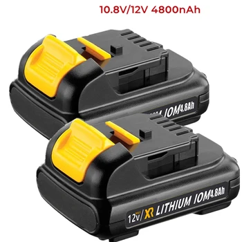Įrankio Baterija 4800Ah 10.8 V, 12 V Li-Ion Batterij DCB127 Vervanging Voor DCB124-XJ DCB120 DCB123 DCB122 DCB124 DCB121